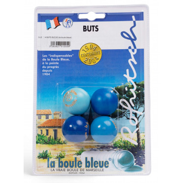 Lot 4 Buts bleu Collector LA BOULE BLEUE 1