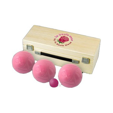 Boules LA BOULE BLEUE PRESTIGE CARBONE 110 ROSE Lisse 1