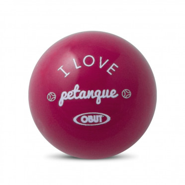 But buis Obut Fushia "I Love Pétanque"