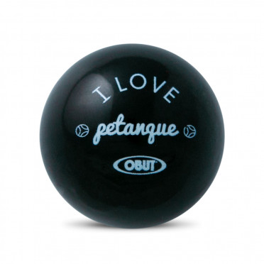 But buis Obut Noir "I Love Pétanque"