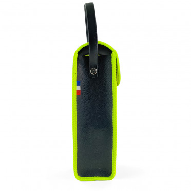 Sacoche Souple Made in France - Noir / Jaune Fluo 2