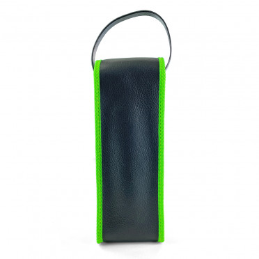 Sacoche Souple Made in France - Noir / Vert Fluo 3