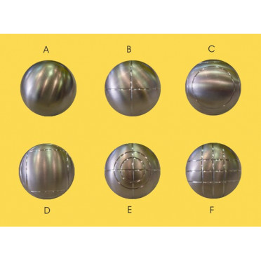 Boules UNIBLOC ETR Bronze Striées 4