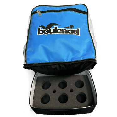 Sac à dos 6 boules pétanque bleu Boulenciel 1