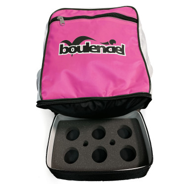 Sac à dos 6 boules pétanque vert Boulenciel 1