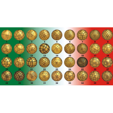 UNIBLOC SUPER STRIKE, Boule pleine, bronze jaune 0