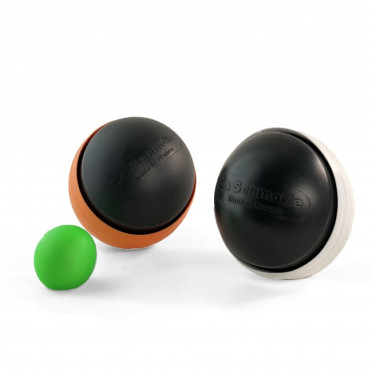 La Schmolle - Boules de pétanque tout terrain - Blanc/Orange 2