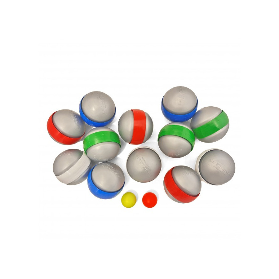La Schmolle - Boules de pétanque tout terrain - Rouge/Jaune - Pétanque Stock