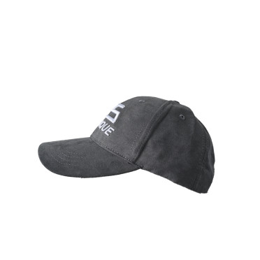 Casquette MS Pétanque Suédine Gris et blanc 1