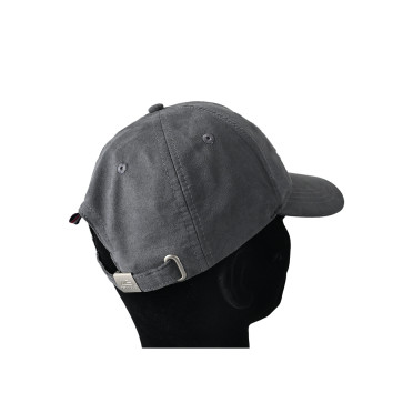 Casquette MS Pétanque Suédine Gris et blanc 2