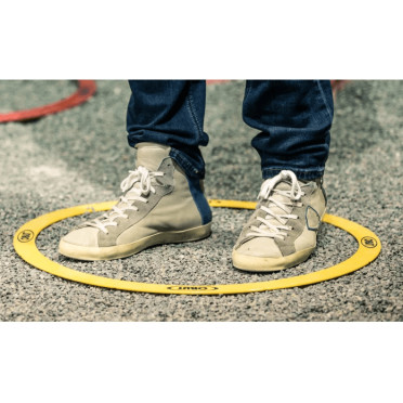 Cercle de pétanque rigide jaune 1
