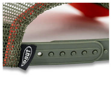 Casquette Kaki logo vintage orange 2