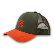 Casquette Kaki logo vintage orange