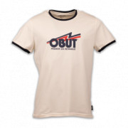 Tee-Shirt Mixte blanc logo retro