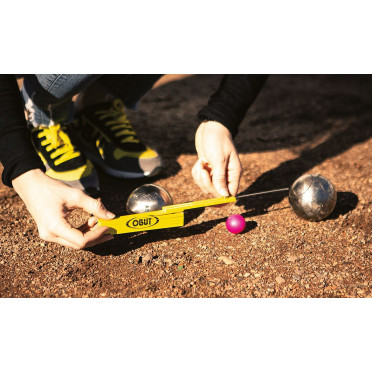 Mètre à Tirette Fibre Jaune OBUT 1