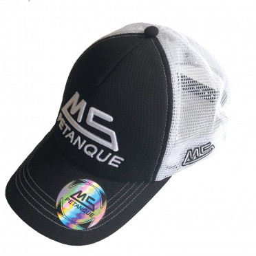 Casquette MS PETANQUE Blanc/Noir