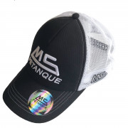 Casquette MS PETANQUE Blanc/Noir