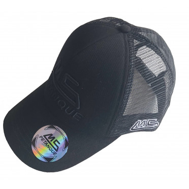 Casquette MS PETANQUE Blanc/Noir 1