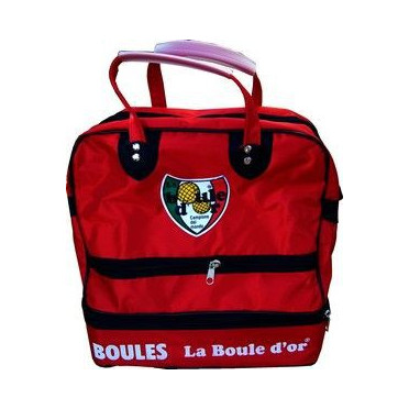 Sac 4 boules LA BOULE D'OR Simple fond Rouge